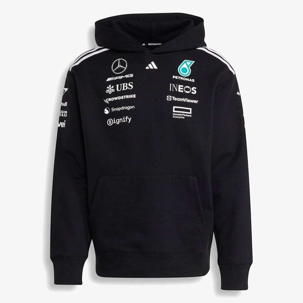 Adidas Mens Mercedes Team Hoodie Black | Adidas