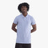 A male model wears a light ash blue Adidas Men&