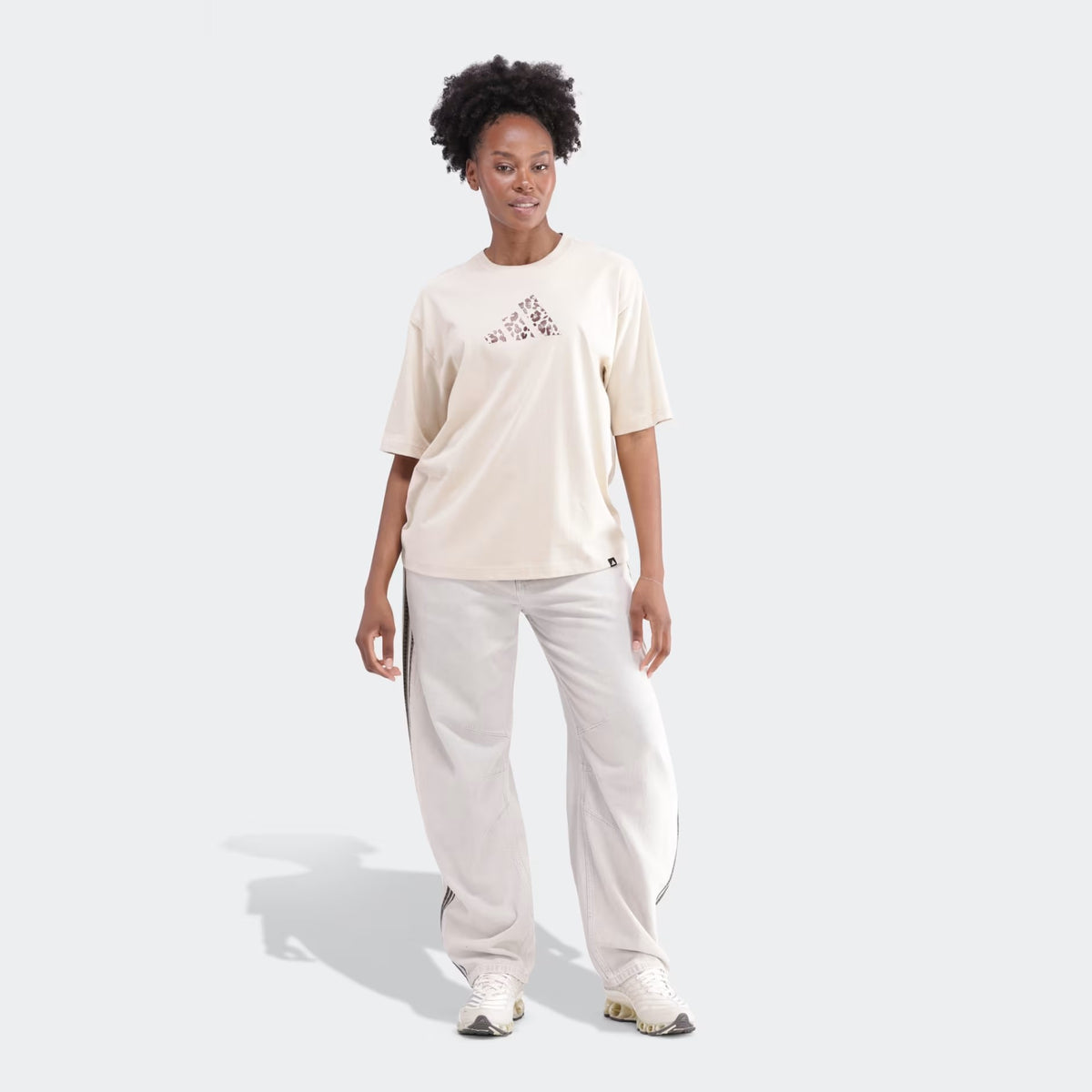 Adidas Womens Animal Tee Crystal Linen