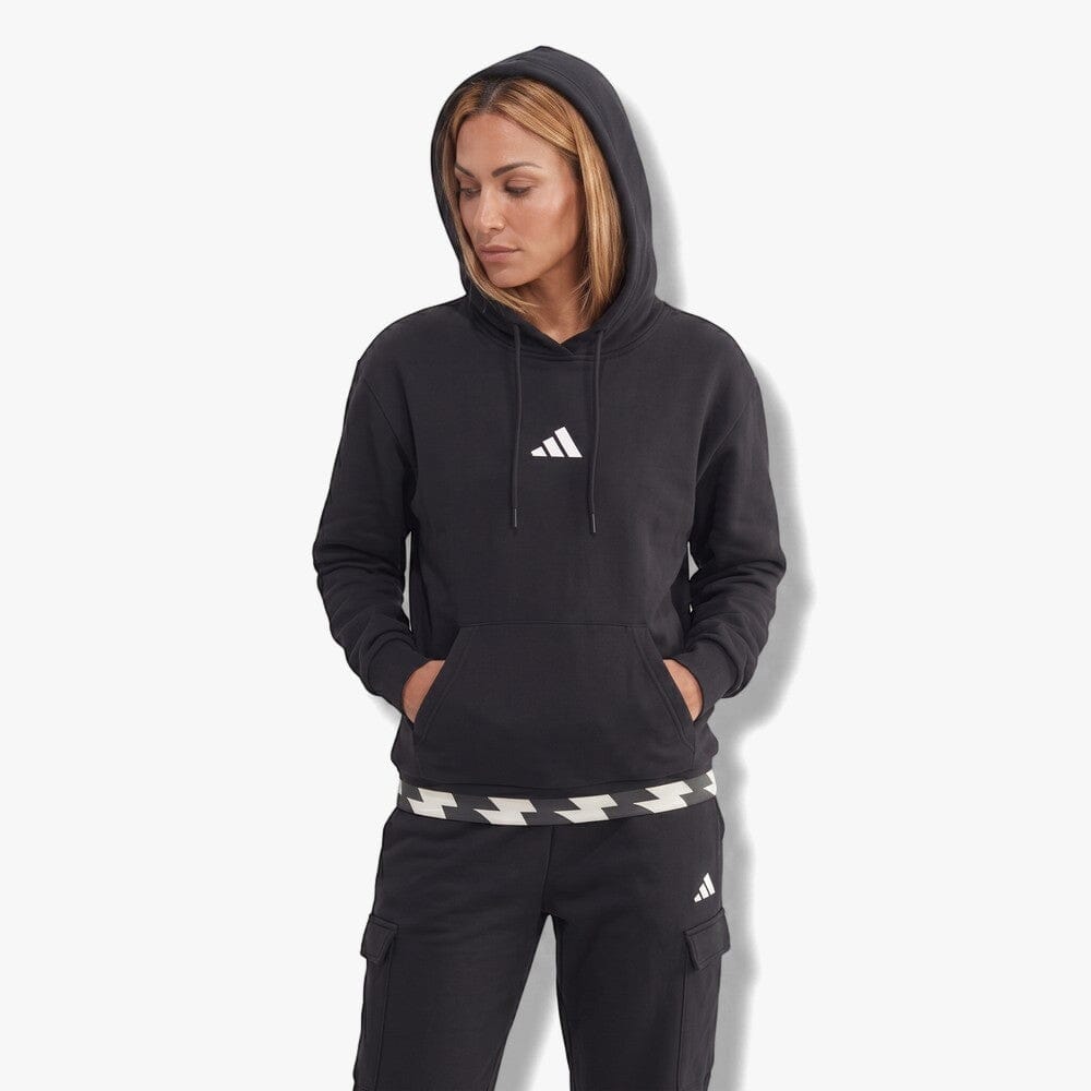Adidas Womens Feel Cozy Hoodie Light Black | Adidas