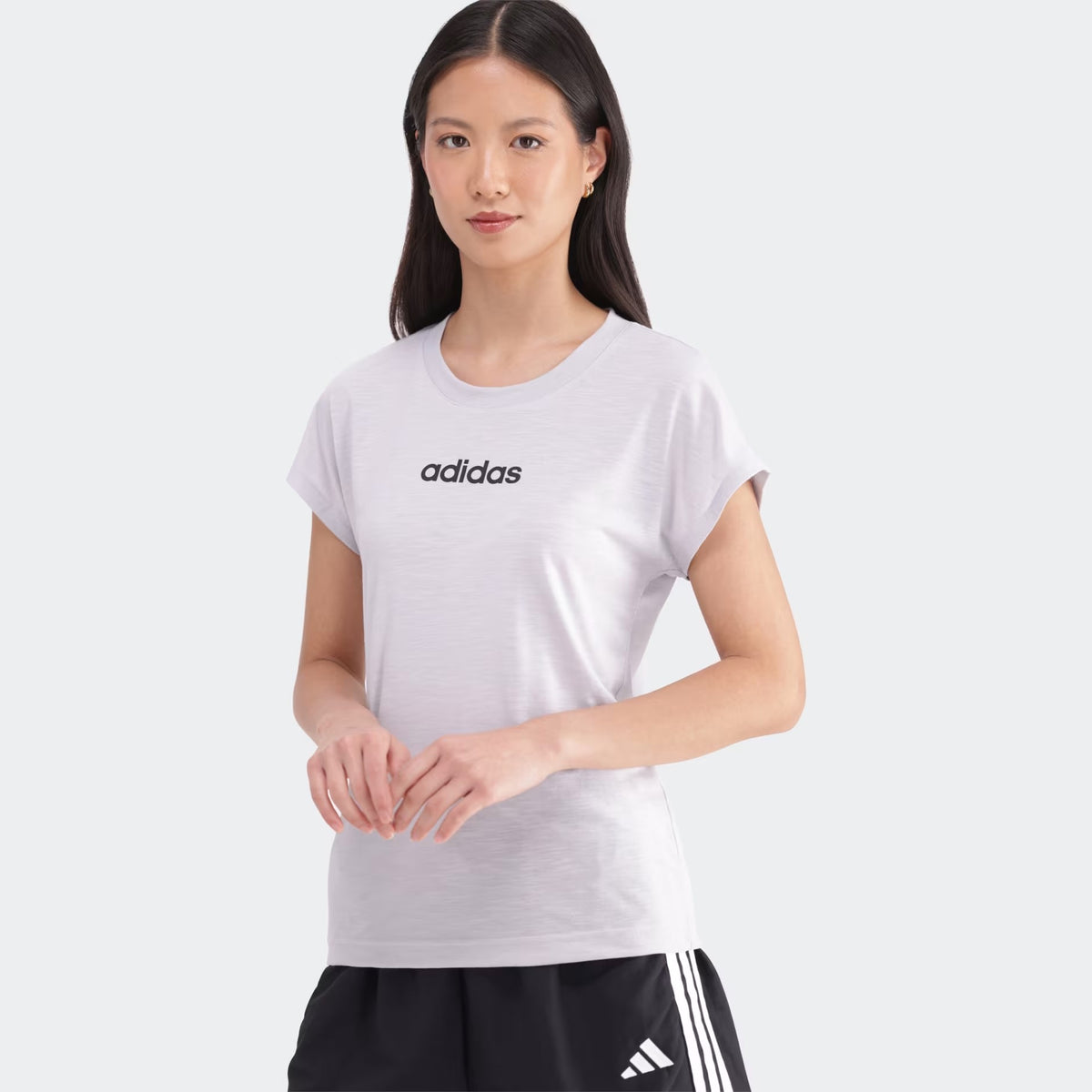 Adidas Womens Lin Sj T S26 Light Grey