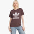 Adidas Womens Trefoil Short Sleeve Tee Brown | adidas