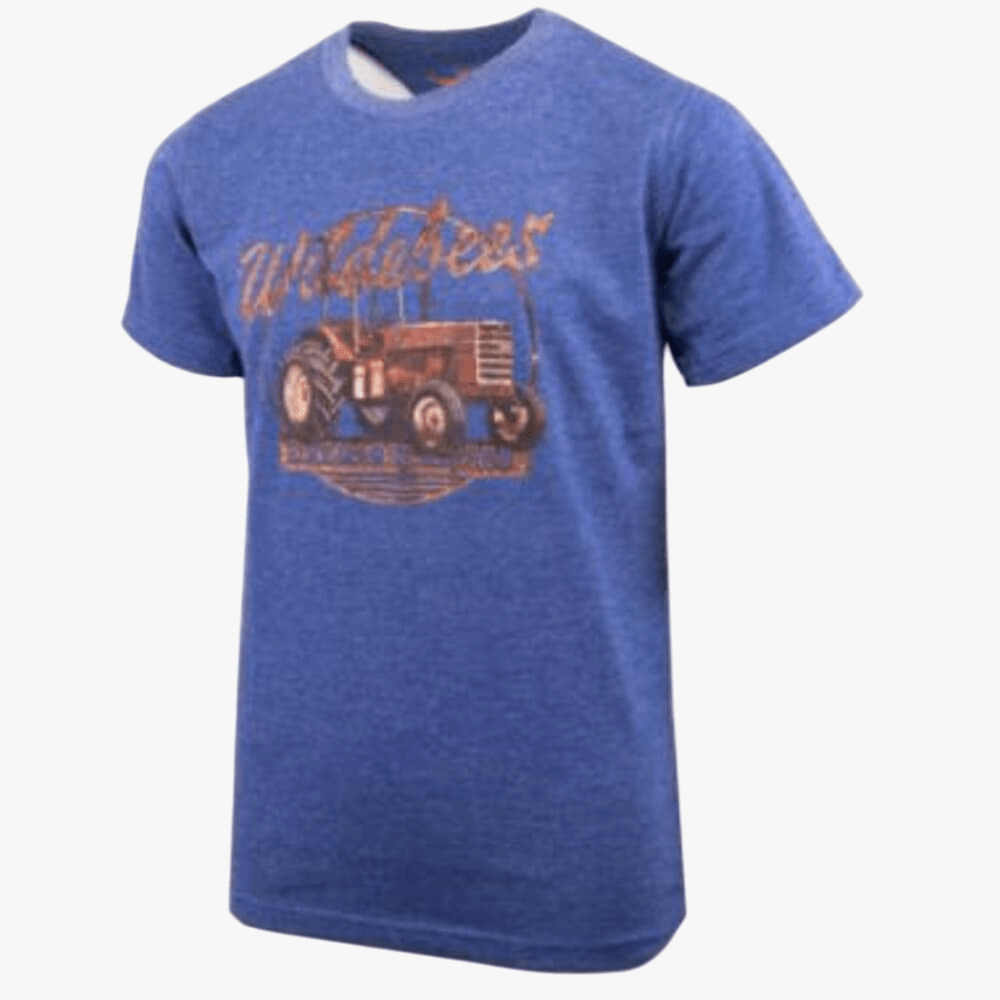 Wildebees Boys Vintage Farm Days Short Sleeve Tee Blue Ice | Wildebees