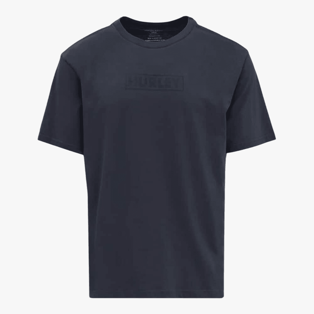 Hurley Mens Boxed In Short Sleeve Tee French Navy | Hurley