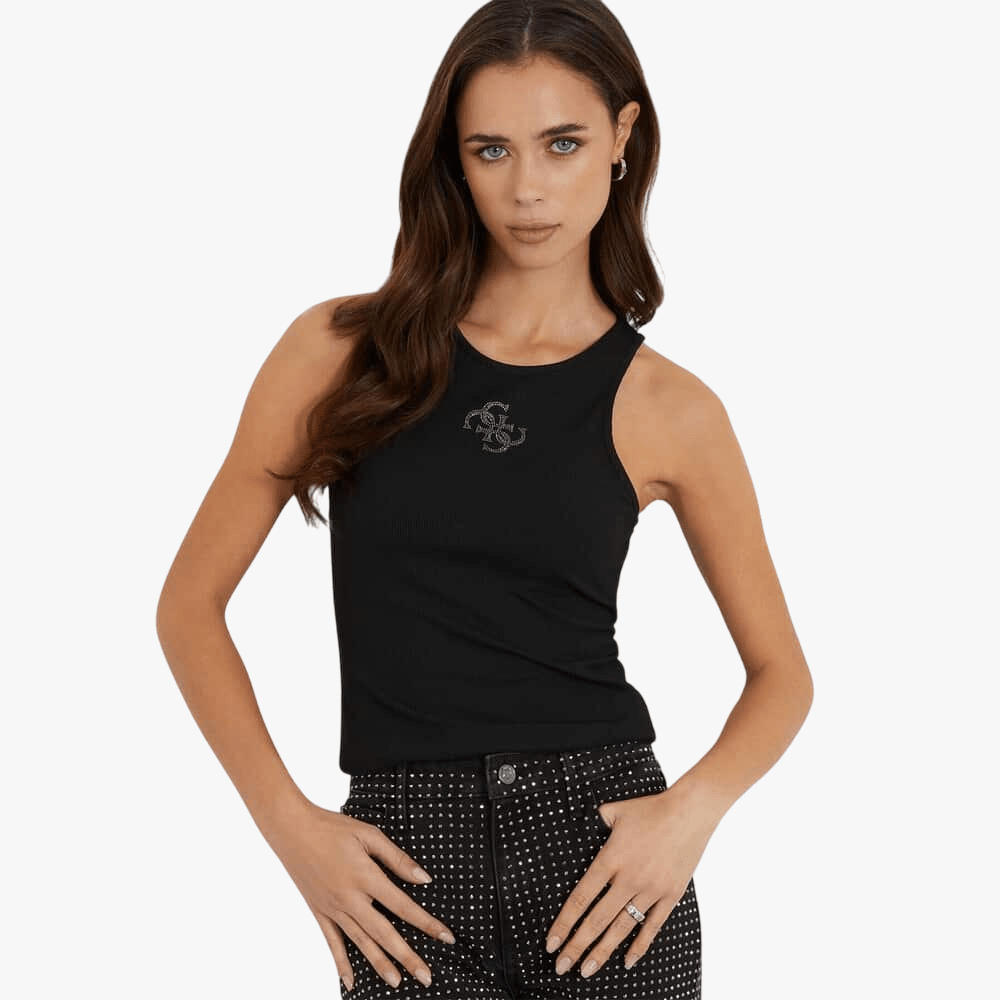 Guess Womens Guendalina Tank Top Black | Guess