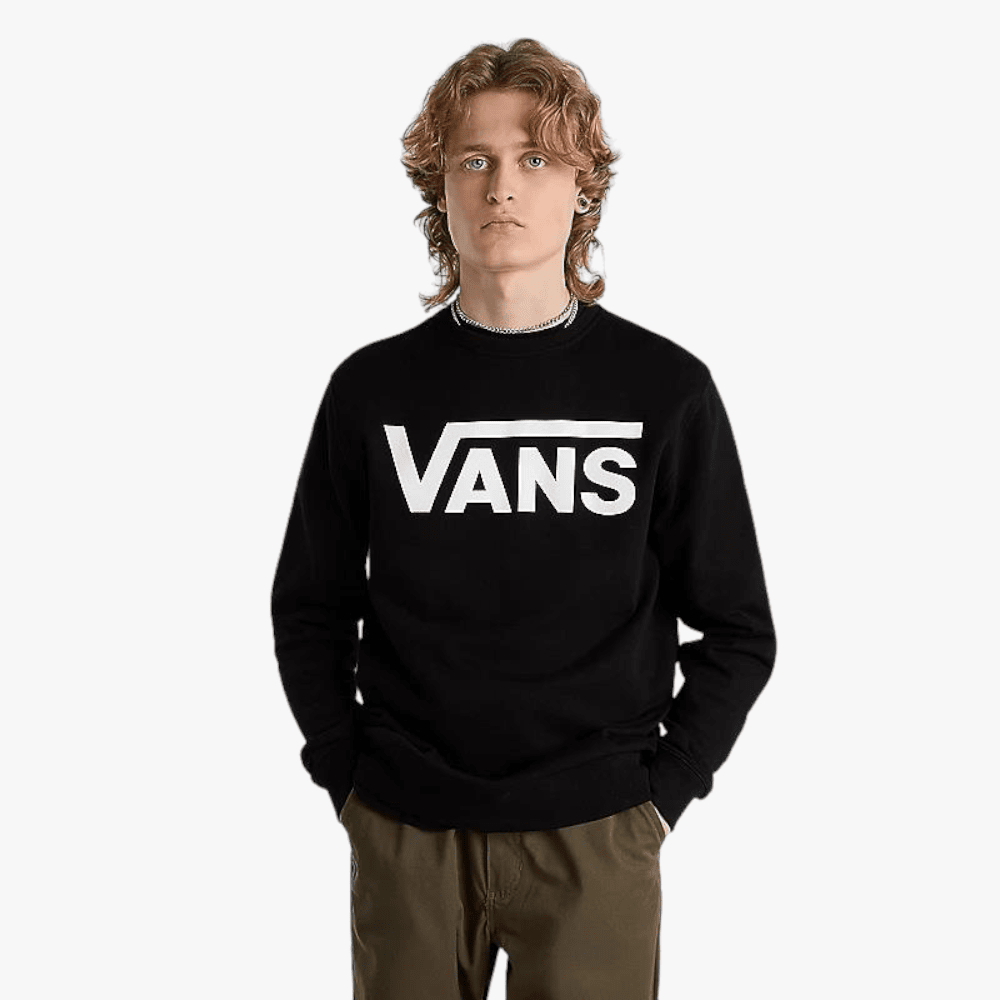 Vans Mens Classic Crew Ii Crew Sweater Black White | Vans