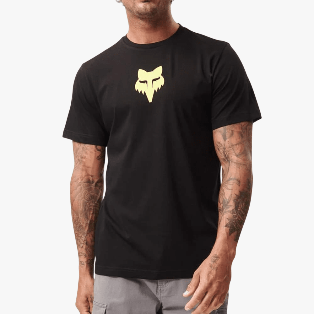 Fox Mens Fox Head Short Sleeve Tee Black | Fox