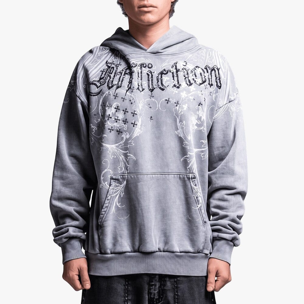 Affliction Mens Stampede Hood Silver | Affliction