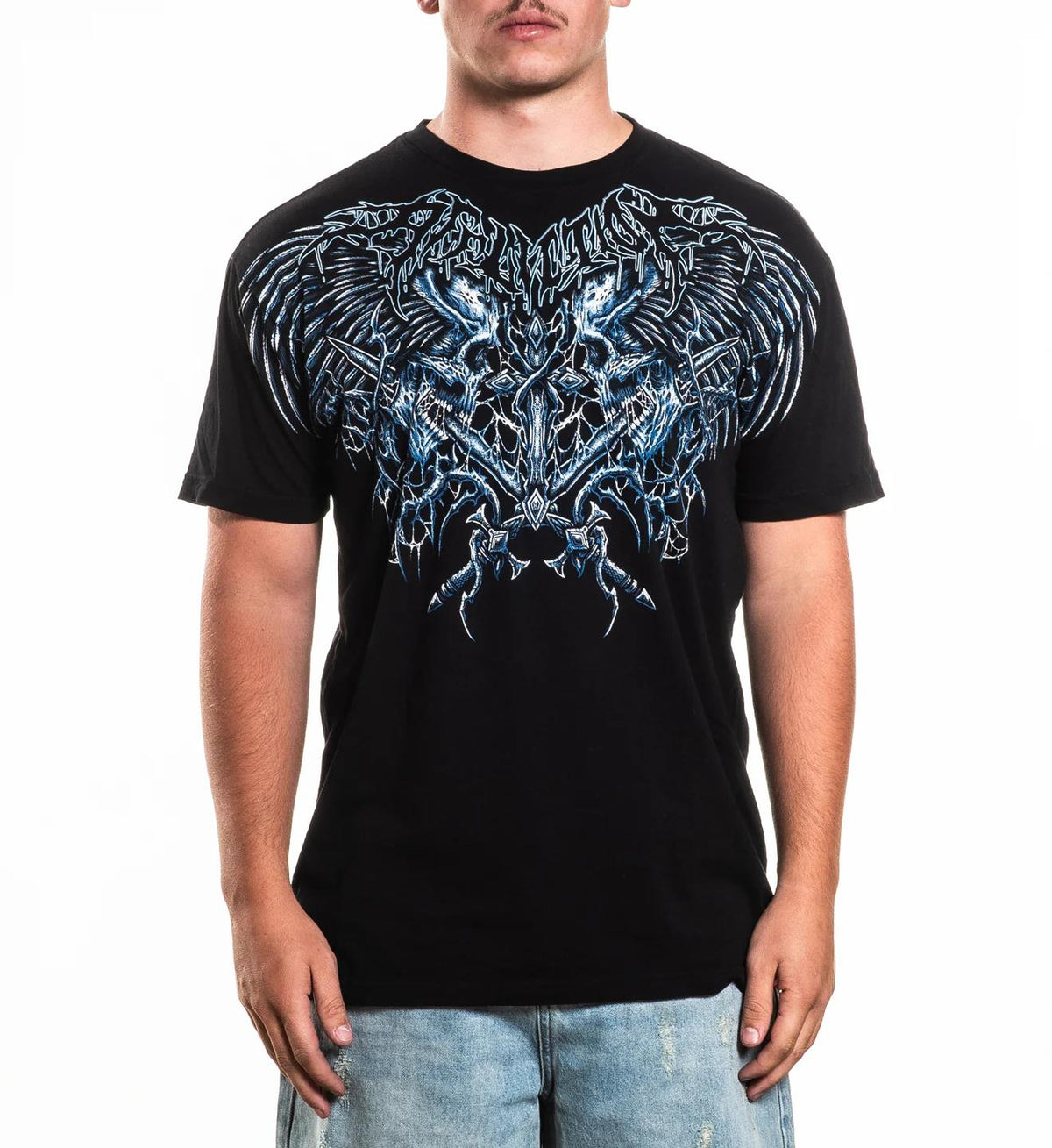 Affliction Mens Toxic Wrath Tee Black