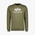 Alpha Industries Logo Crew Sweater Sage | Alpha