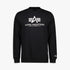 Alpha Industries Logo Crew Sweater Black | Alpha