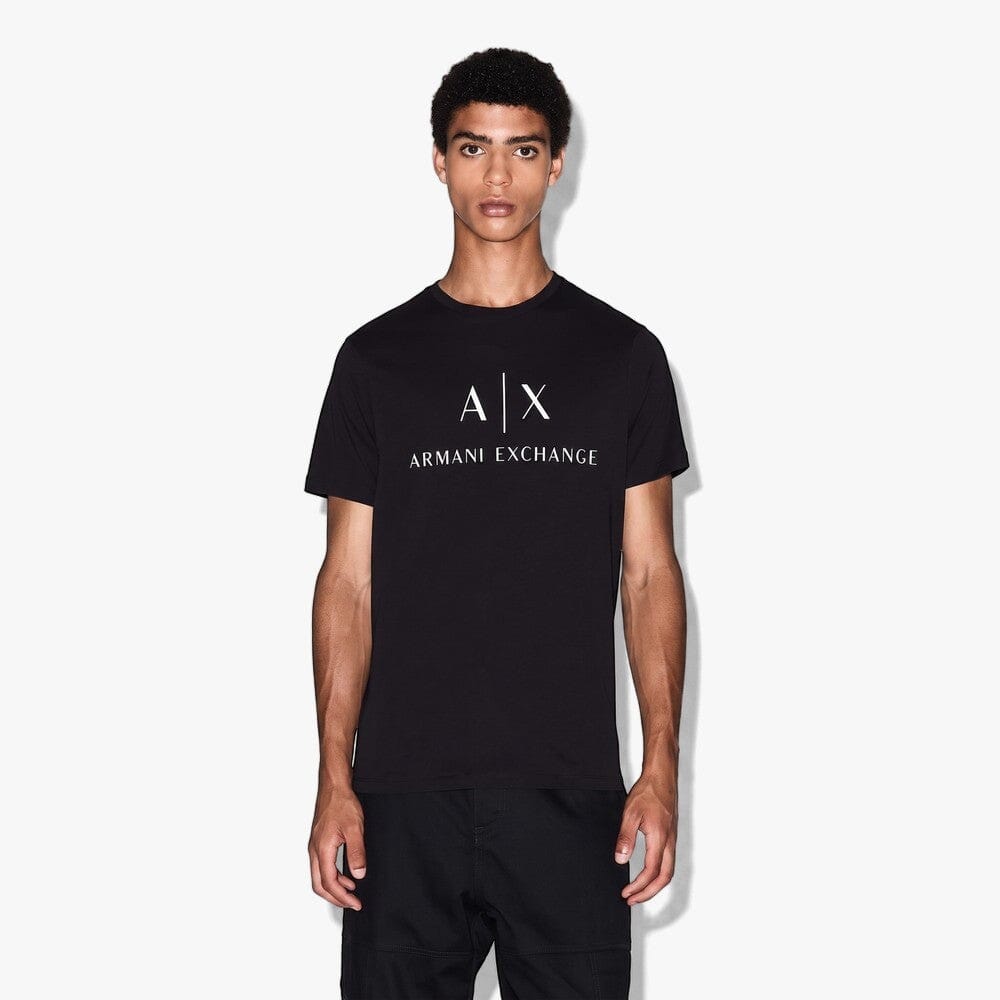 Armani Exchange Logo Print Tee Black | Emporio Armani