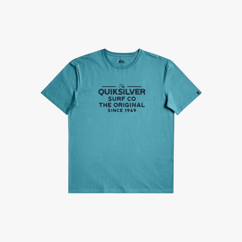 Quiksilver Mens Feeding Line Short Sleeve Tee Brit Blue | Quiksilver