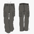 Kakiebos Mens Half Elasticated Cargo Pants Taupe | Kakiebos
