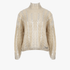 Sissy Boy Womens Metallic Polo Knit Sweater Silver | Sissy Boy