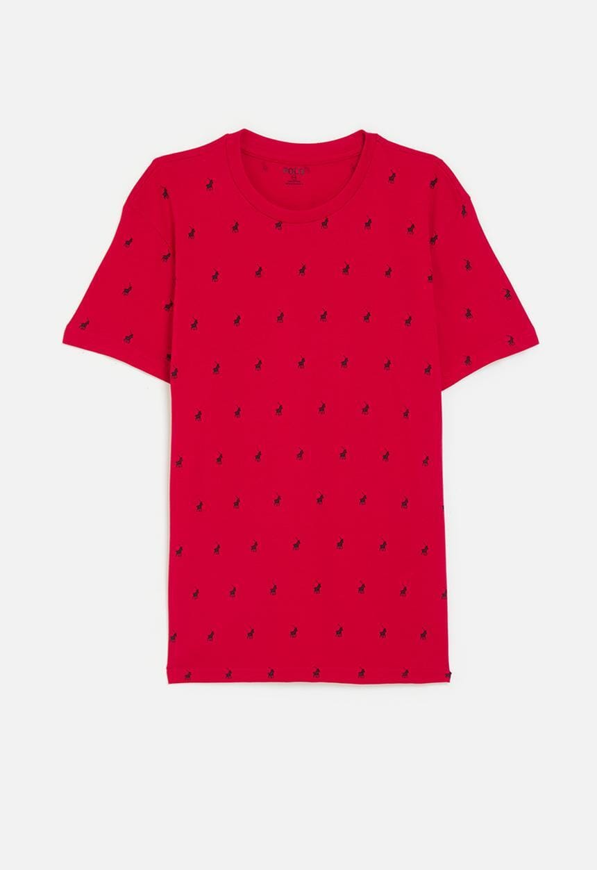 Polo Boys Sebastian Monogram Tee Red | Polo