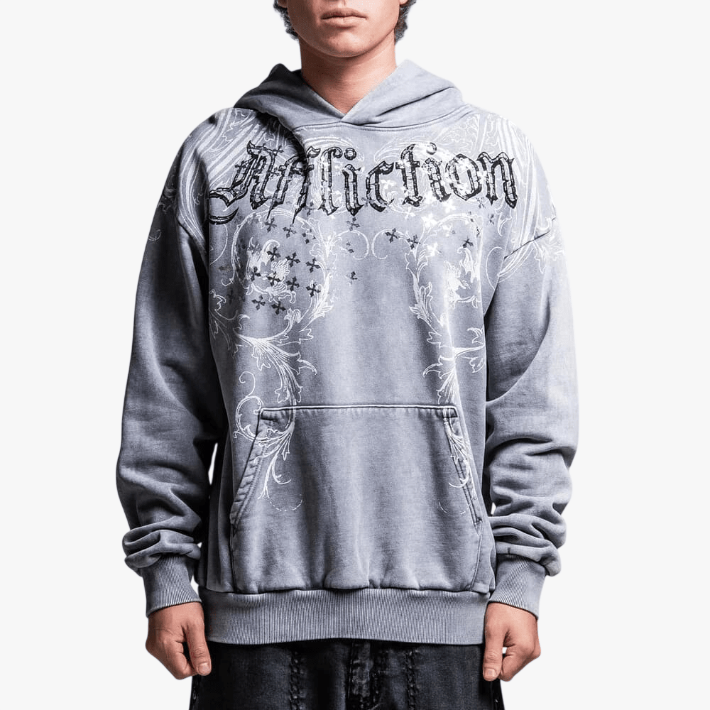 Affliction Mens Stampede Hood Silver | Affliction