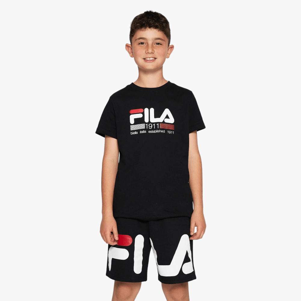 Fila Boys Lewis Short Sleeve Tee Black | Fila