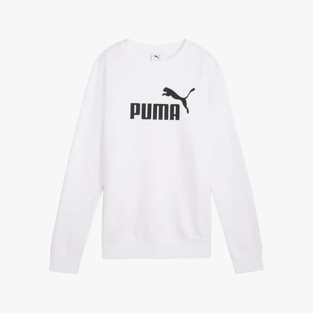 Puma Womens Ess No. 1 Logo Crew Sweater White | Puma