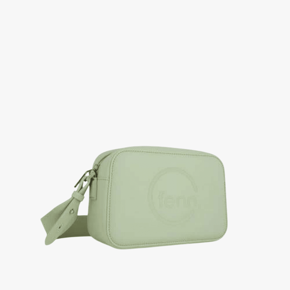 Fenn Pastel Green Silver Crossbody Bag | Fenn