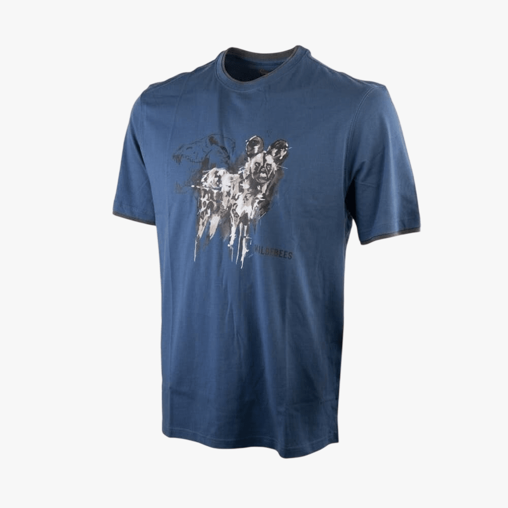 Wildebees Mens Wild Dog Tee Indigo | Wildebees