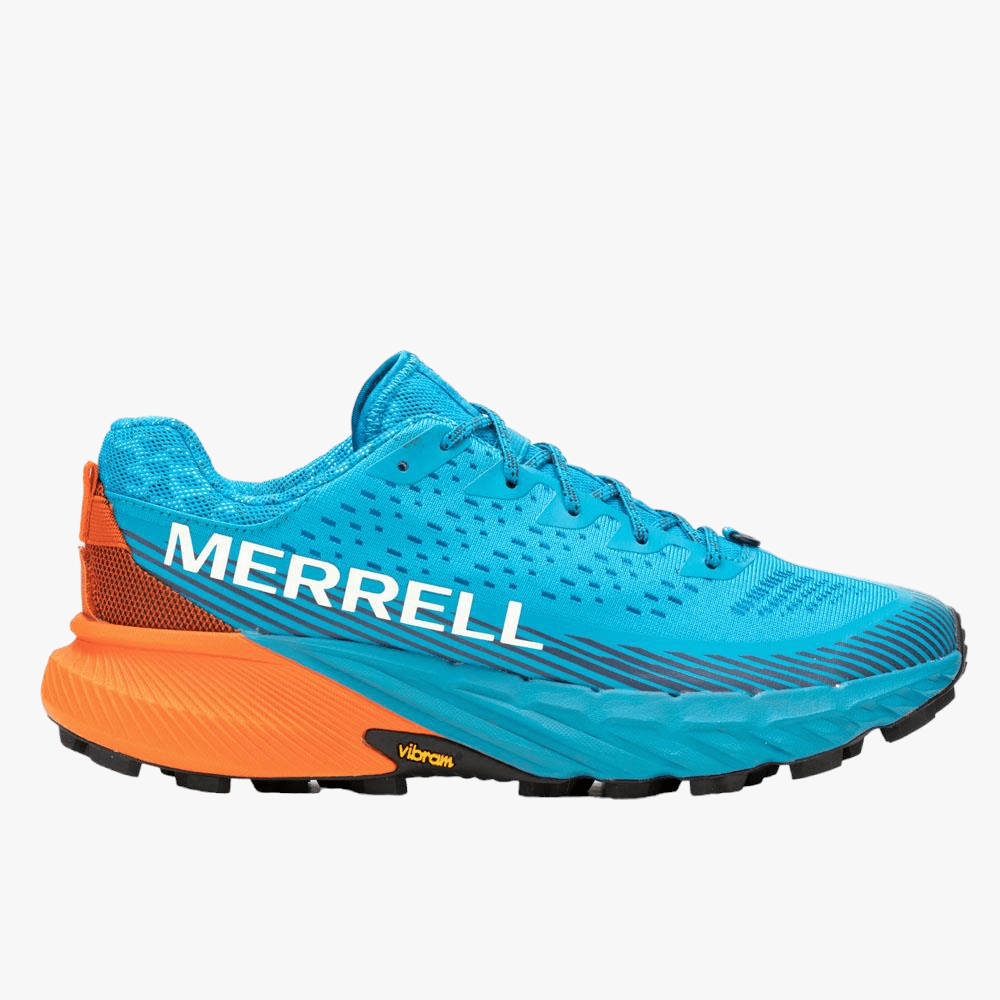 Merrell Mens Agility Peak 5 Sneaker Tahoe Tangerine | Merrell