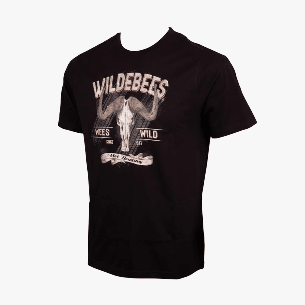 Wildebees Tyre Track Skull Tee Black | Wildebees