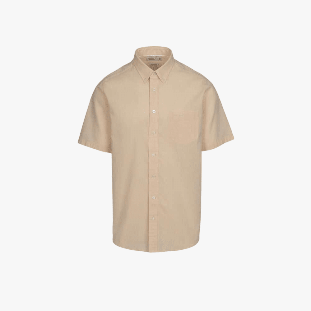 Pringle Mens Barry Classic Short Sleeve Short Shirt Peach | Pringle