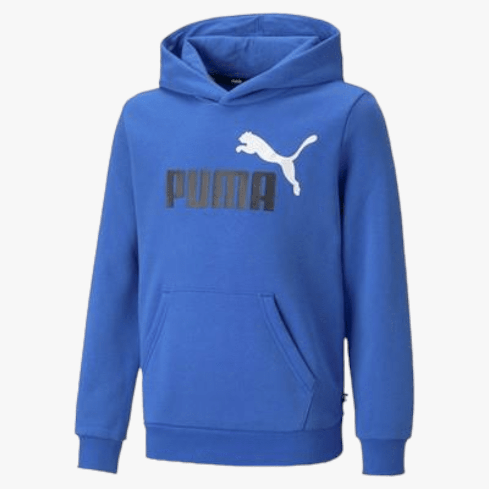 Puma Boys Ess+ 2 Col Big Logo Fleece Hoodie Royal | Puma