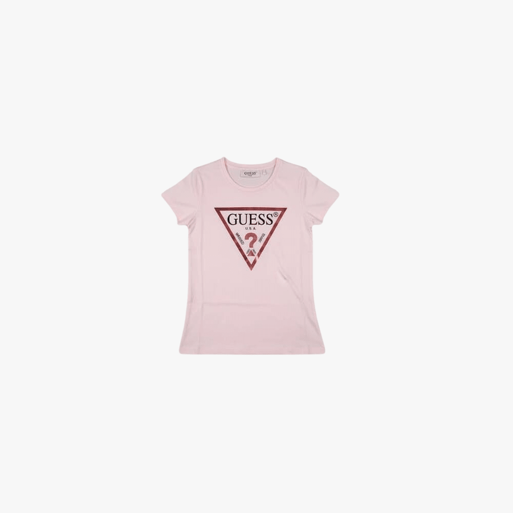 Guess Girls Core Short Sleeve Tee Pink | Guess