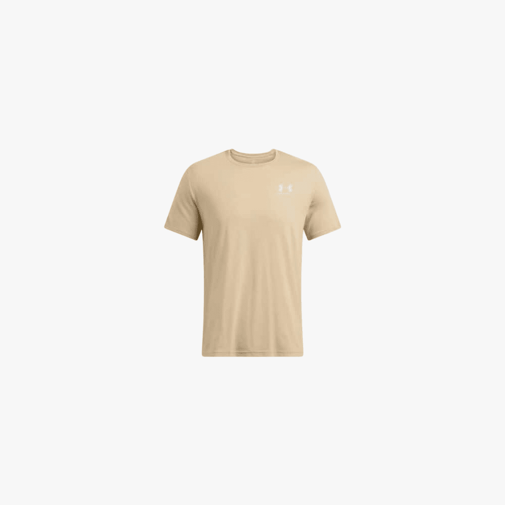 Under Armour Mens Sportstyle Left Chest Short Sleeve Tee 300 Sand | Under Armour
