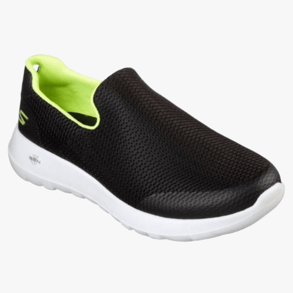 Skechers Mens Go Walk Max Shoe Black Lime | Skechers