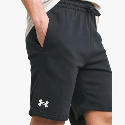 Under Armour Mens Rival Fleece Shorts Black | Under Armour
