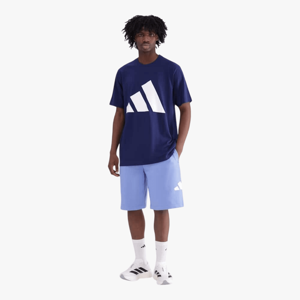 Adidas Mens Big Logo Short Sleeve Tee Dark Blue | Adidas