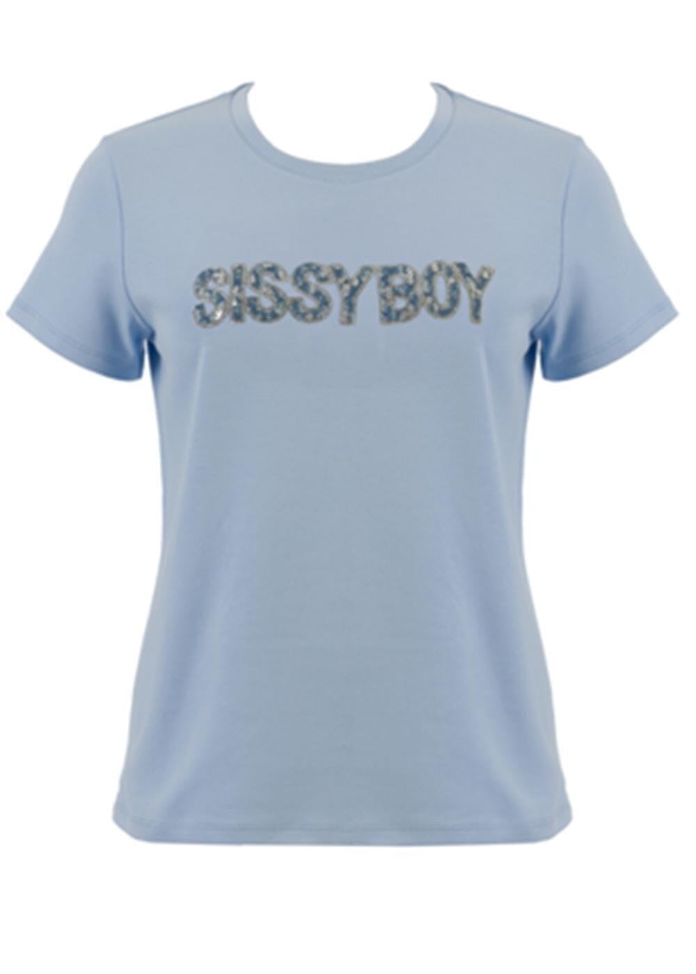Sissy Boy Velvet Skies Regular Tee Pale Blue | Sissy Boy