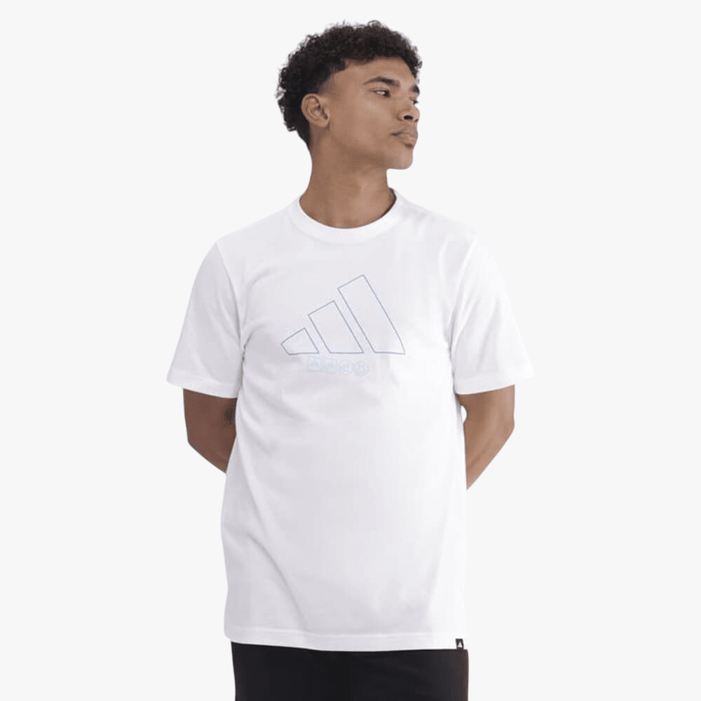 Adidas Mens Doodle Bos Short Sleeve Tee White | Adidas