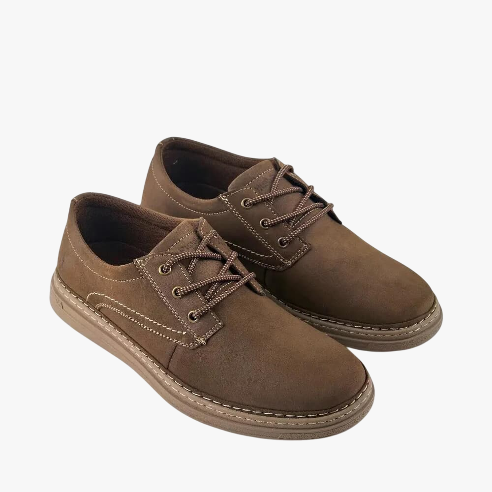 Hush Puppies Mens Charles Waxy Nubuck  Dark Brown