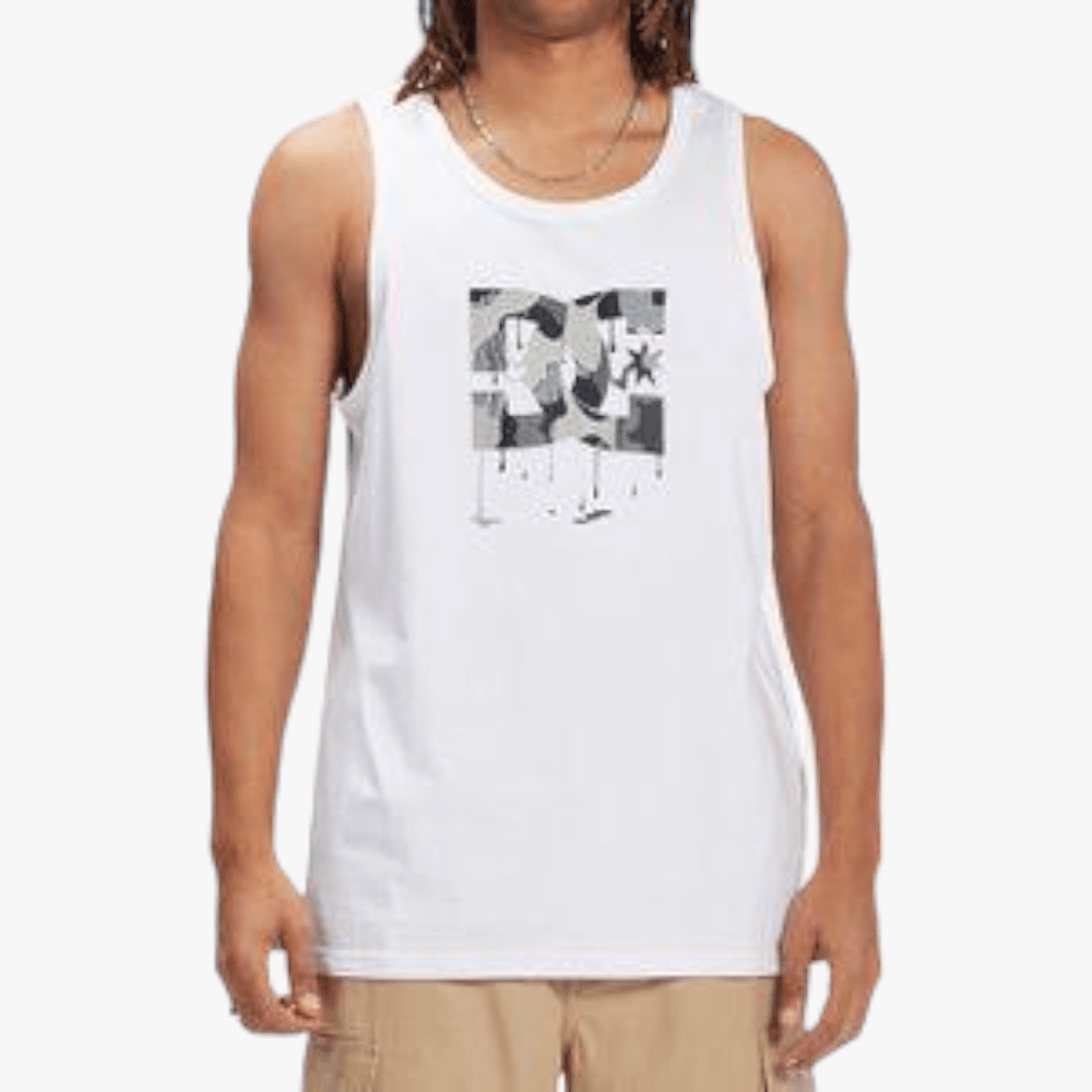 Dc Mens Star Drip Drop Tank White | DC