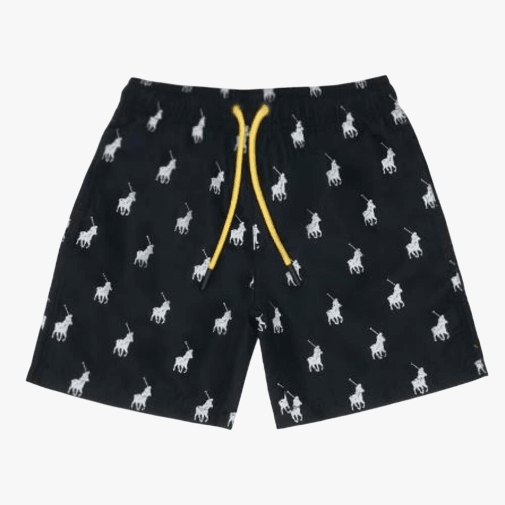Polo Boys Bradley Monogram Beach Shorts Navy | Polo
