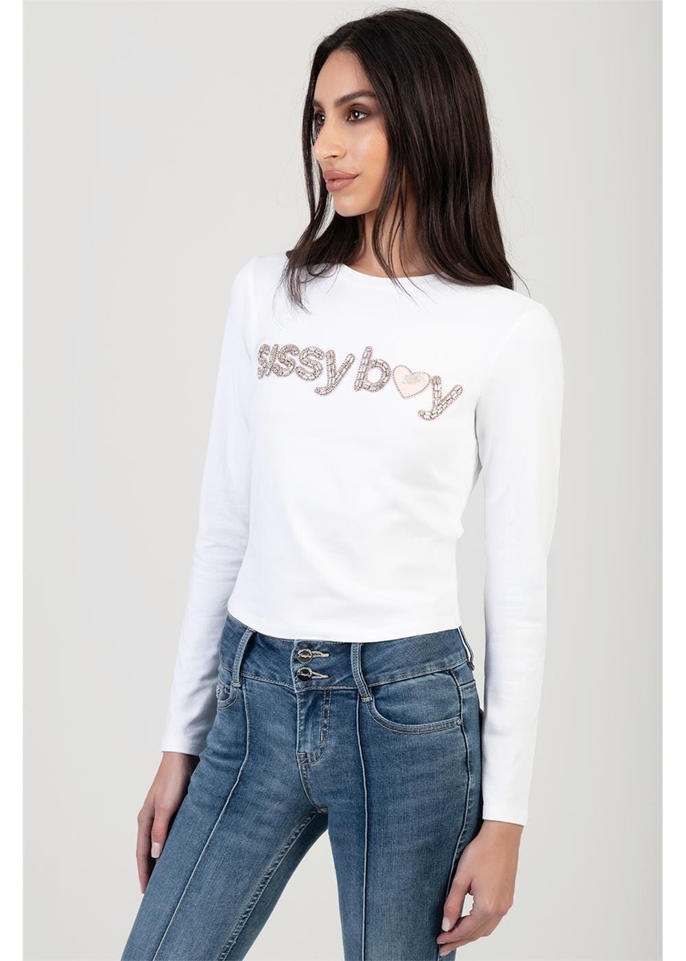 Sissy Boy Lost In Motion Baby Long Sleeve Tee White | Sissy Boy