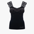 Sissy Boys Lace Strap Vest With Bling Black | Sissy Boy