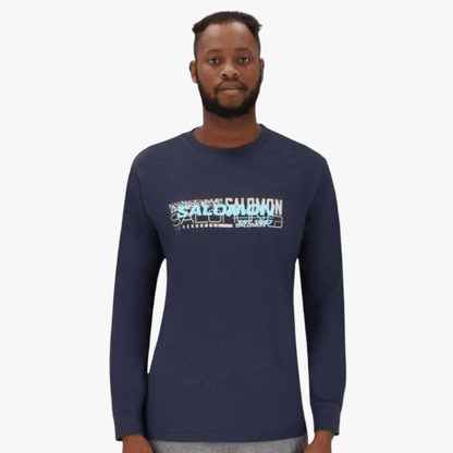 Salomon Mens Proceed Long Sleeve Tee Night Sky | Salomon