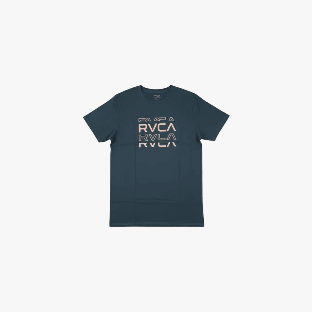 Rvca Mens Shatter Short Sleeve Tee Off Black | Rvca