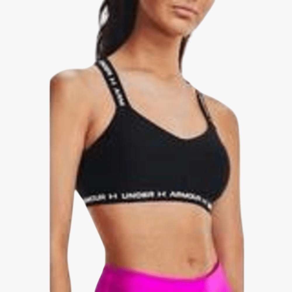 Under Armour Womens Crossback Mid Bra 001 Black | Under Armour