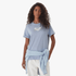 Roxy Womens Ocean Regular Corpo Short Sleeve Tee Blue Blizzard | Roxy