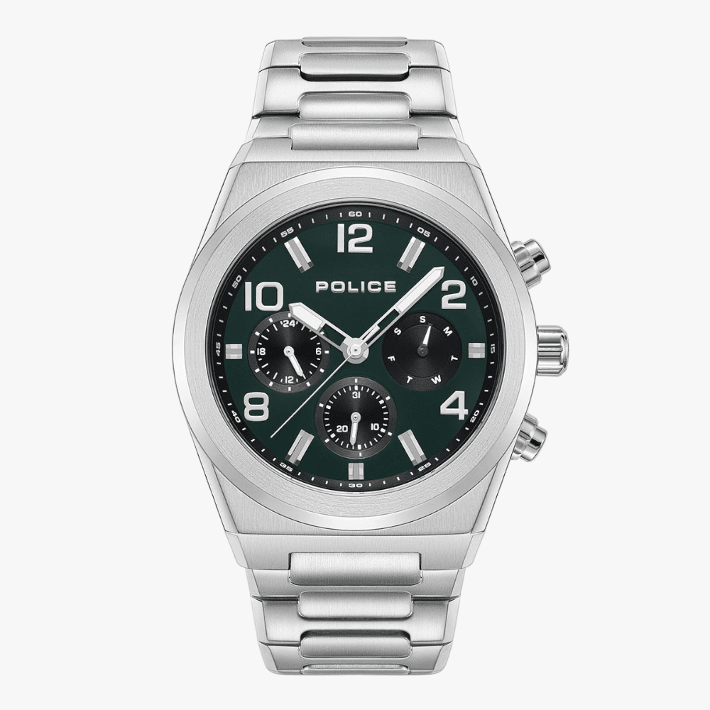Police Mens Salkantay Watch Stainless Steel Strap Police