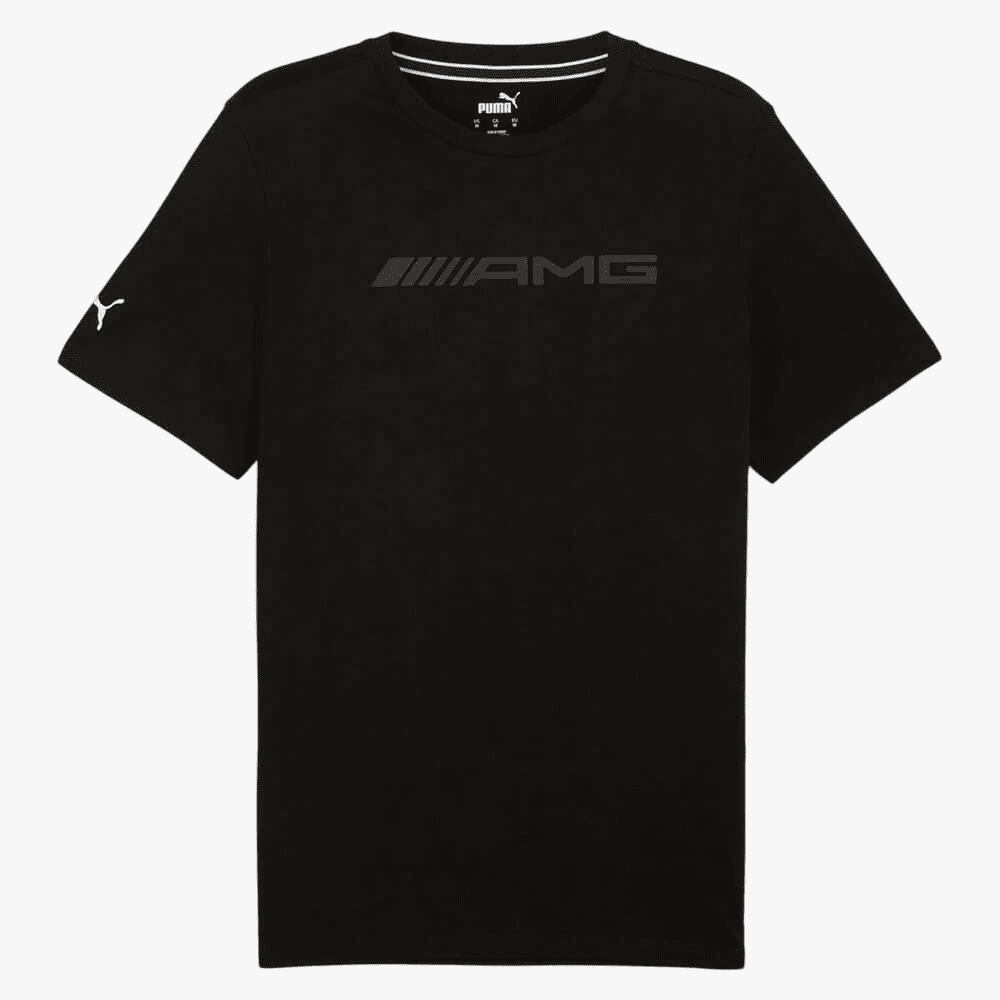 Puma Mens Amg Logo Short Sleeve Tee Black | Puma