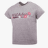 Wildebees Girls Daisy Swoosh Short Sleeve Tee Grey Mel | Wildebees