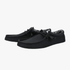 Hey Dude Mens Wally Stretch Canvas 066 Black White | Hey Dude