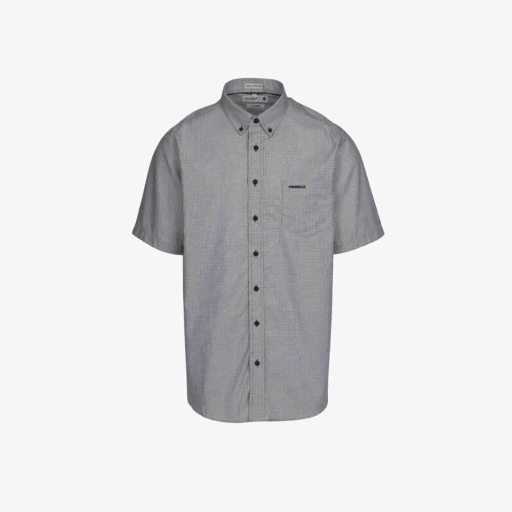 Pringle Mens Russel Short Sleeve Classic Shirt Black | Pringle